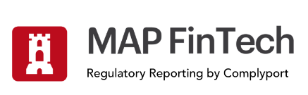 MAP FinTech logo: red square with a white castle icon, followed by the words ‘MAP FinTech’.